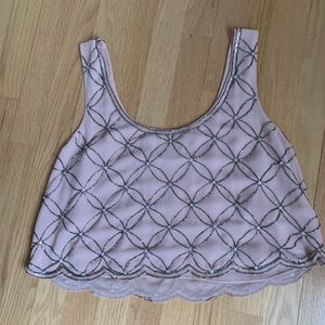 BHLDN beaded crop top